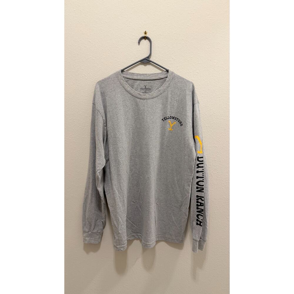 Yellowstone TV Show "Dutton Ranch" Long Sleeve Shirt - Men’s Large - Preowned